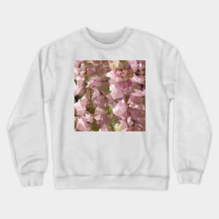 Lavender Rose Pink Abstract Low Polygon Background Crewneck Sweatshirt